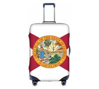FLGHJNBJN Florida Flag Printed Luggage Cover, Stretchable Trunk Guard, Personalised Baggage Shield, for Business Trip