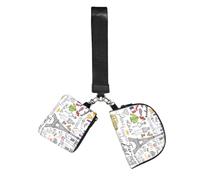 FLGHJNBJN French Paris Tour Eiffel Tower Printed Wrist Wallet Set for Women, 2 Pouches with Wristlet Strap for Keys Cash Cards Coins