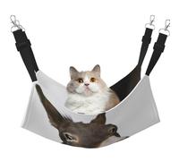 FLGHJNBJN Funny Donkey Cozy Cat Hammock, Window Perch Bed, Adjustable Pet Sleeper With Soft Velvet For Indoor Cats