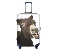 FLGHJNBJN Funny Donkey Printed Luggage Cover, Stretchable Trunk Guard, Personalised Baggage Shield, for Business Trip