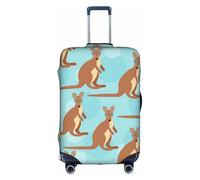 FLGHJNBJN Funny for Kangaroo Zoo Printed Luggage Cover, Stretchable Trunk Guard, Personalised Baggage Shield, for Business Trip