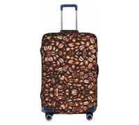 FLGHJNBJN Funny Roasted Coffee Beans Printed Luggage Cover, Stretchable Trunk Guard, Personalised Baggage Shield, for Business Trip