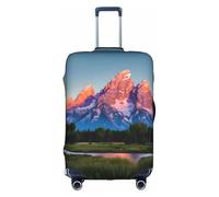 FLGHJNBJN Grand Teton National Park Printed Luggage Cover, Stretchable Trunk Guard, Personalised Baggage Shield, for Business Trip