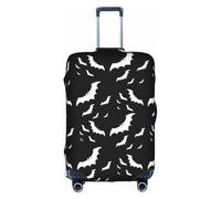 FLGHJNBJN Halloween Flying Bats Printed Luggage Cover, Stretchable Trunk Guard, Personalised Baggage Shield, for Business Trip