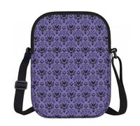 FLGHJNBJN Haunted Mansion Printed Crossbody Bag for Women with Adjustable Strap, Small Shoulder Purse for Travel Work