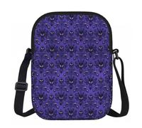 FLGHJNBJN Haunted Mansion Printed Crossbody Bag for Women with Adjustable Strap, Small Shoulder Purse for Travel Work