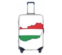 FLGHJNBJN Hungary Flag Map Printed Luggage Cover, Stretchable Trunk Guard, Personalised Baggage Shield, for Business Trip