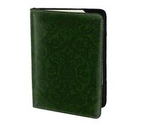FLGHJNBJN Hunter Green Floral Petals Pattern Print Travel Passport Cover Case with Document Holder Storage Pocket, Travel Must Have Synthetic Leather