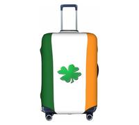 FLGHJNBJN Irish Flag Printed Luggage Cover, Stretchable Trunk Guard, Personalised Baggage Shield, for Business Trip