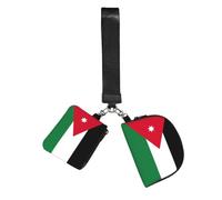 FLGHJNBJN Jordanian flag Printed Wrist Wallet Set for Women, 2 Pouches with Wristlet Strap for Keys Cash Cards Coins