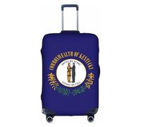 FLGHJNBJN Kentucky State Flag Printed Luggage Cover, Stretchable Trunk Guard, Personalised Baggage Shield, for Business Trip