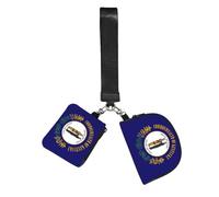 FLGHJNBJN Kentucky State Flag Printed Wrist Wallet Set for Women, 2 Pouches with Wristlet Strap for Keys Cash Cards Coins