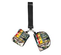 FLGHJNBJN lisbon tram Printed Wrist Wallet Set for Women, 2 Pouches with Wristlet Strap for Keys Cash Cards Coins
