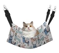 FLGHJNBJN Llama Alpaca Cactus Cozy Cat Hammock, Window Perch Bed, Adjustable Pet Sleeper With Soft Velvet For Indoor Cats