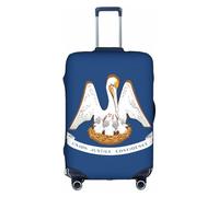 FLGHJNBJN Louisiana State Flag Printed Luggage Cover, Stretchable Trunk Guard, Personalised Baggage Shield, for Business Trip