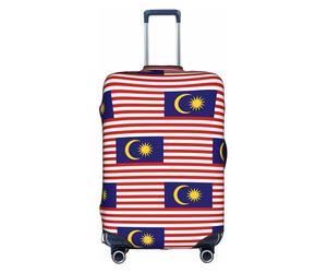 FLGHJNBJN Malaysia Flag Printed Luggage Cover, Stretchable Trunk Guard, Personalised Baggage Shield, for Business Trip