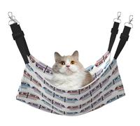 FLGHJNBJN Monorail Train Cozy Cat Hammock, Window Perch Bed, Adjustable Pet Sleeper With Soft Velvet For Indoor Cats