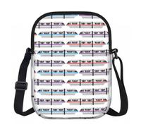 FLGHJNBJN Monorail Train Printed Crossbody Bag for Women with Adjustable Strap, Small Shoulder Purse for Travel Work