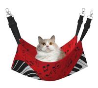 FLGHJNBJN Music Note Piano Cozy Cat Hammock, Window Perch Bed, Adjustable Pet Sleeper With Soft Velvet For Indoor Cats