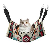 FLGHJNBJN Native American Pattern Cozy Cat Hammock, Window Perch Bed, Adjustable Pet Sleeper With Soft Velvet For Indoor Cats