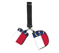 FLGHJNBJN North Carolina state flag Printed Wrist Wallet Set for Women, 2 Pouches with Wristlet Strap for Keys Cash Cards Coins