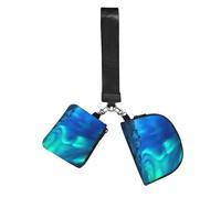 FLGHJNBJN Northern Lights Printed Wrist Wallet Set for Women, 2 Pouches with Wristlet Strap for Keys Cash Cards Coins