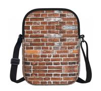 FLGHJNBJN Old Brick Wall Printed Crossbody Bag for Women with Adjustable Strap, Small Shoulder Purse for Travel Work