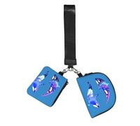 FLGHJNBJN Orca Killer Whale Printed Wrist Wallet Set for Women, 2 Pouches with Wristlet Strap for Keys Cash Cards Coins