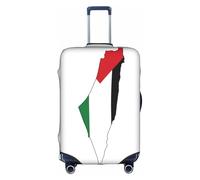 FLGHJNBJN Palestine Flag Map Printed Luggage Cover, Stretchable Trunk Guard, Personalised Baggage Shield, for Business Trip