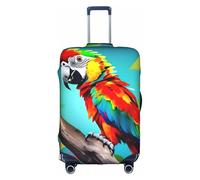 FLGHJNBJN Parrots On Tree Printed Luggage Cover, Stretchable Trunk Guard, Personalised Baggage Shield, for Business Trip