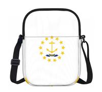 FLGHJNBJN Rhode Island State Flag Printed Crossbody Bag for Women with Adjustable Strap, Small Shoulder Purse for Travel Work