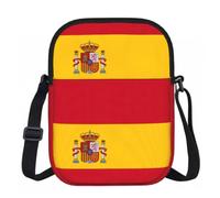 FLGHJNBJN Spanish flag Printed Crossbody Bag for Women with Adjustable Strap, Small Shoulder Purse for Travel Work
