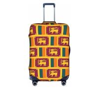 FLGHJNBJN Sri Lanka Flag Printed Luggage Cover, Stretchable Trunk Guard, Personalised Baggage Shield, for Business Trip
