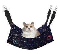 FLGHJNBJN Star Constellation Map Cozy Cat Hammock, Window Perch Bed, Adjustable Pet Sleeper With Soft Velvet For Indoor Cats
