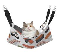 FLGHJNBJN Sushi Cozy Cat Hammock, Window Perch Bed, Adjustable Pet Sleeper With Soft Velvet For Indoor Cats