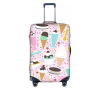 FLGHJNBJN Sweet Ice Cream Printed Luggage Cover, Stretchable Trunk Guard, Personalised Baggage Shield, for Business Trip
