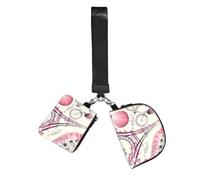 FLGHJNBJN The Paris Tower and a Bicycle Printed Wrist Wallet Set for Women, 2 Pouches with Wristlet Strap for Keys Cash Cards Coins