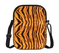 FLGHJNBJN Tiger Striped Pattern Printed Crossbody Bag for Women with Adjustable Strap, Small Shoulder Purse for Travel Work