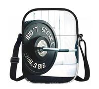 FLGHJNBJN Weightlifting Sports Printed Crossbody Bag for Women with Adjustable Strap, Small Shoulder Purse for Travel Work