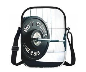 FLGHJNBJN Weightlifting Sports Printed Crossbody Bag for Women with Adjustable Strap, Small Shoulder Purse for Travel Work