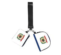 FLGHJNBJN West Virginia state flag Printed Wrist Wallet Set for Women, 2 Pouches with Wristlet Strap for Keys Cash Cards Coins
