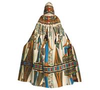 FLGHJNBJN Women In Ancient Egypt Cloak For Men Women,Adult Renaissance Hooded Cape,Medieval Cloak,Cape For Halloween Cosplay Costumes