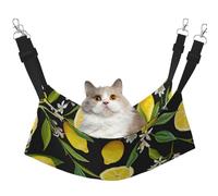 FLGHJNBJN Yellow Lemon Cozy Cat Hammock, Window Perch Bed, Adjustable Pet Sleeper With Soft Velvet For Indoor Cats