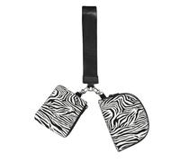 FLGHJNBJN Zebra Print Printed Wrist Wallet Set for Women, 2 Pouches with Wristlet Strap for Keys Cash Cards Coins