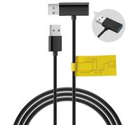 Flgocexs USB Splitter USB Power Data Adapter Y-Cable Black for Android Auto Wireless Carplay Adapter Cable carplay