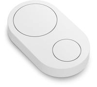 Flic Duo | Smart Home Controller | Works with Matter, Alexa, SmartThings, Sonos, Homey through any Flic Hub (White) (White)