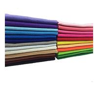 flic-flac 24pcs 1.4mm Soft Felt Fabric Sheet Assorted Color Felt Pack DIY Craft Sewing Squares Nonwoven Patchwork (30 x 30 cm)