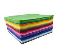 flic-flac 42pcs 1.4mm Soft Thick Felt Fabric Sheet Assorted Color Felt Pack DIY Craft Sewing Squares Nonwoven Patchwork (15 x 15 cm)