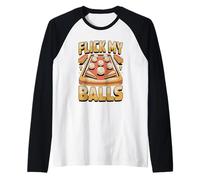 Flick My Balls Pinball Pinball Arcade Player Raglan Baseball Tee