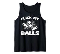 Flick My Balls Retro Pinball Arcade Machine Pinball Wizard Tank Top